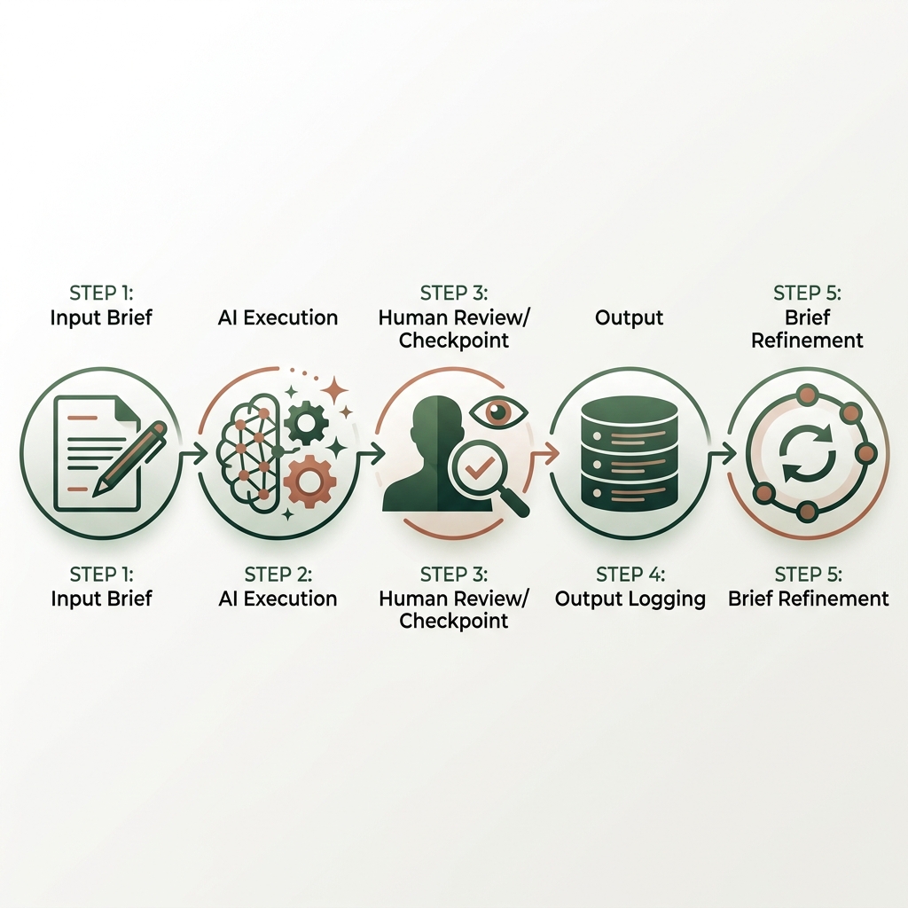 Human in the Loop AI Workflow Diagram