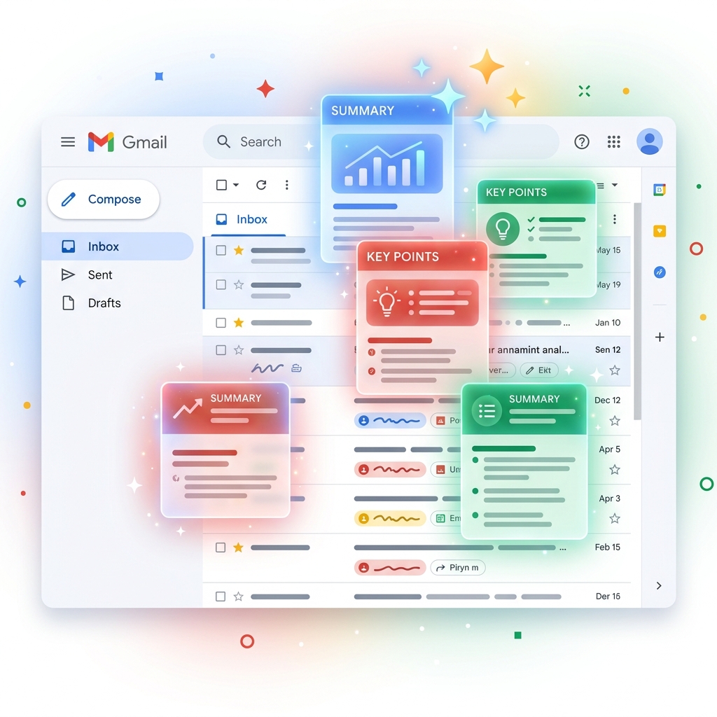 Gmail AI Overviews powered by Gemini 3