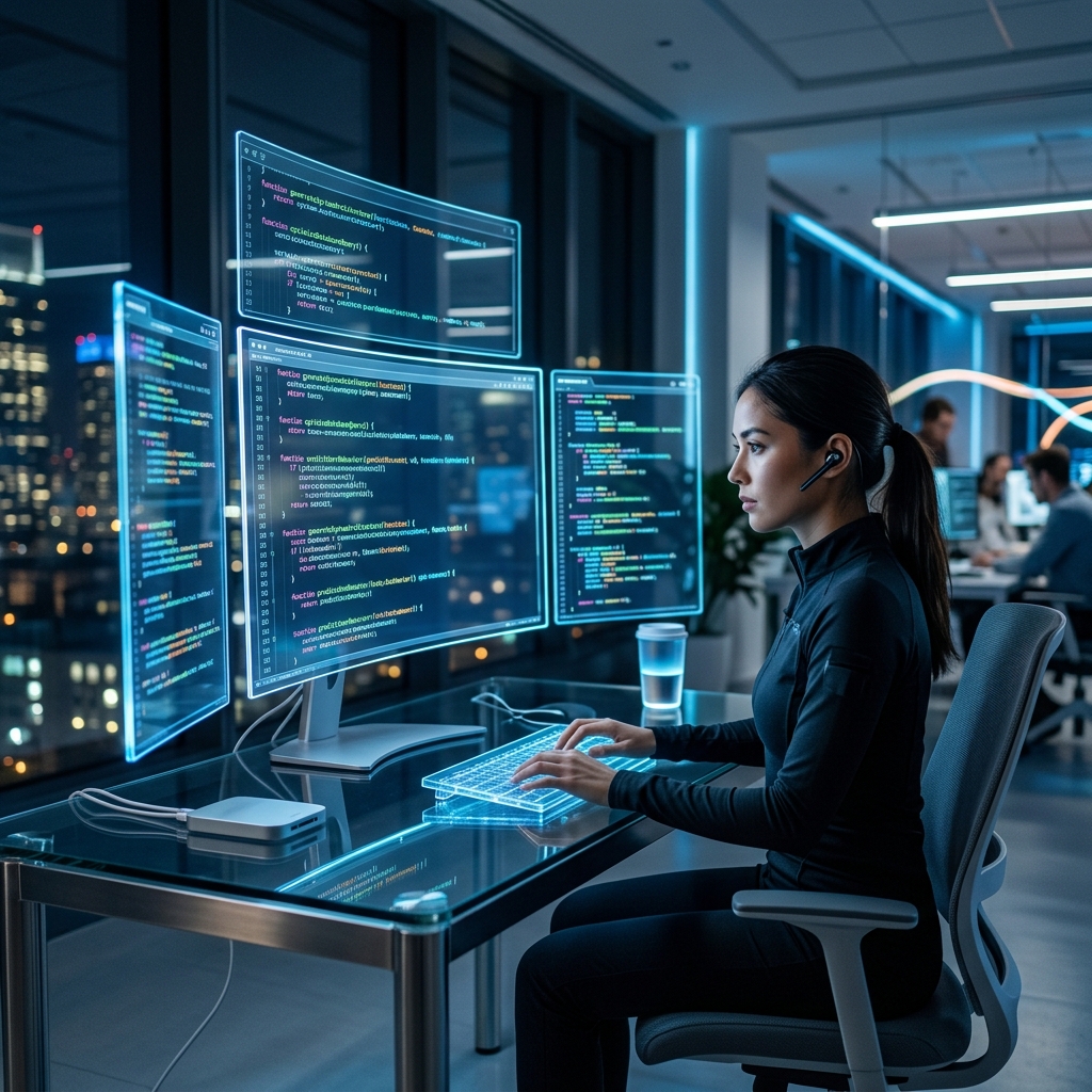 Hero Image: AI writing 65% of code