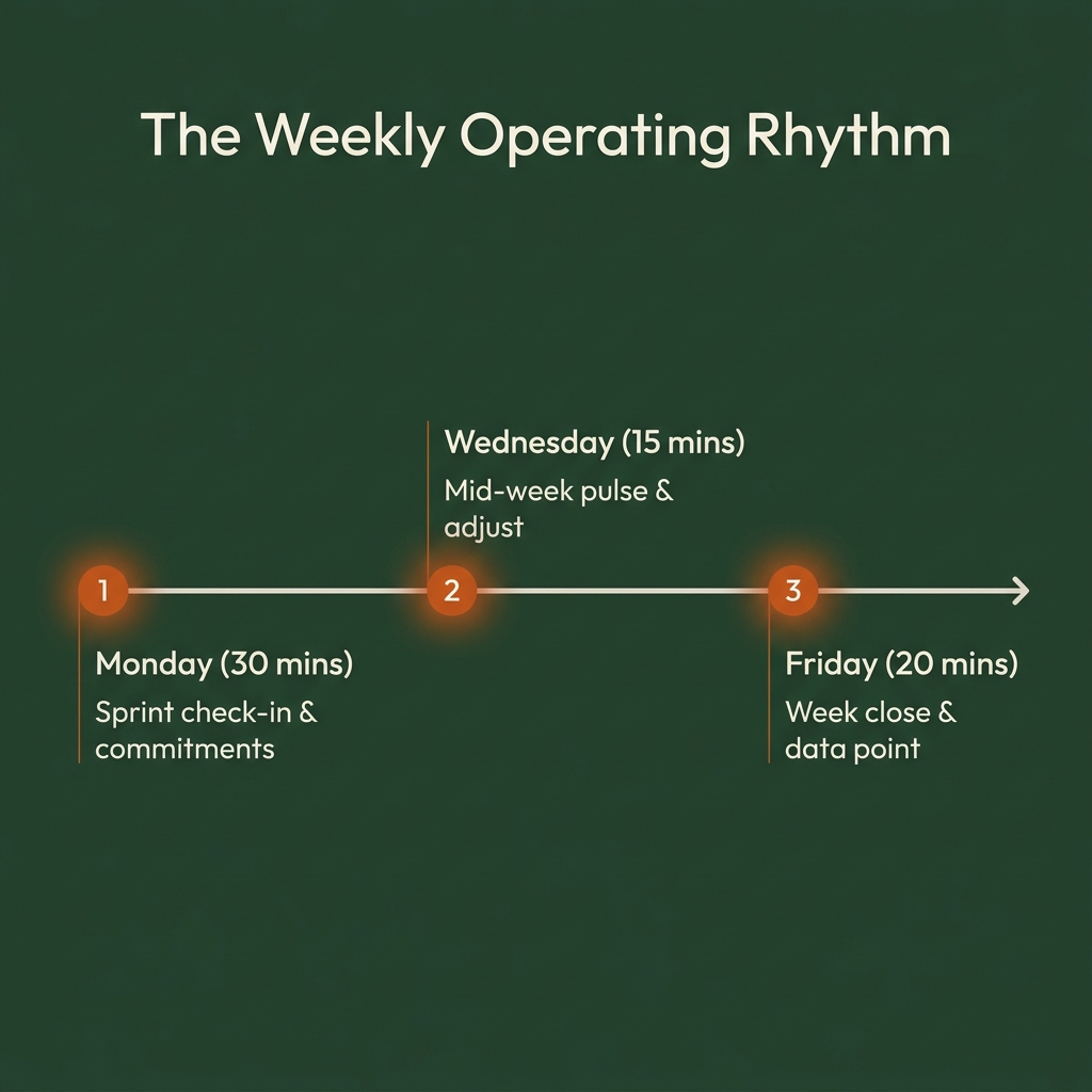 The Weekly Operating Rhythm Timeline