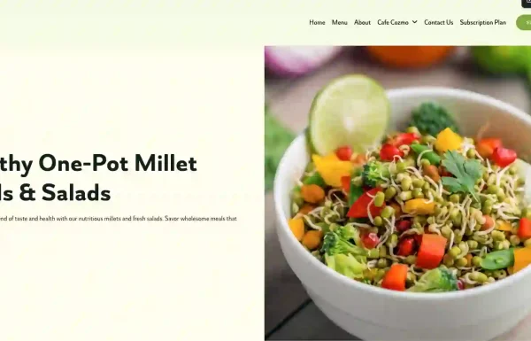 Millet based food melas cafe cozmo.